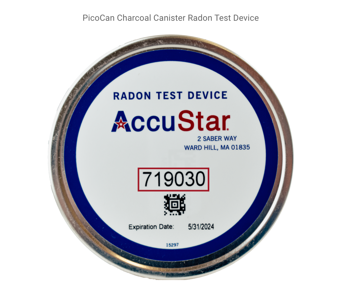 charcoal radon test kit