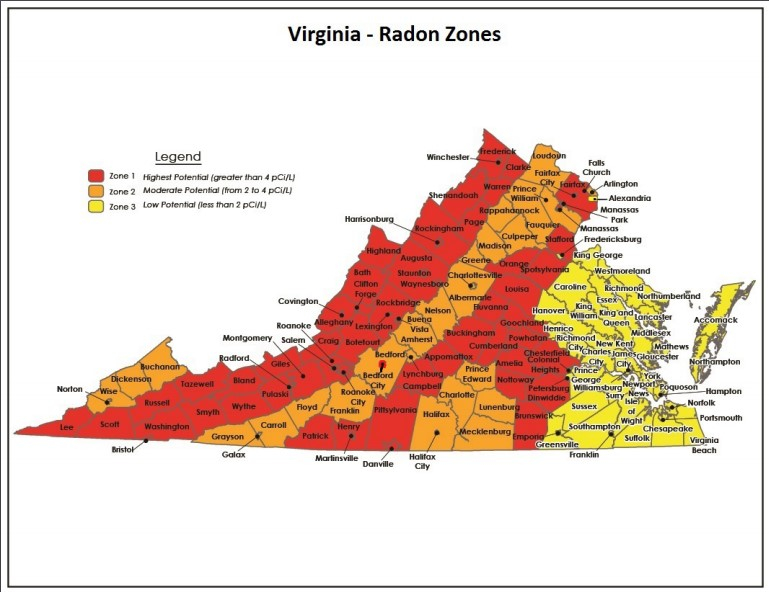 Radon in Virginia