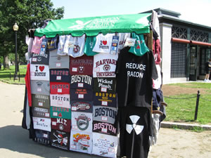 radon tee visits Boston Commons